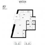 Wohlsein by Jameson Development Corp Studio A3 Floor Plan