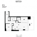 Wohlsein by Jameson Development Corp Junior 2 Bedroom C1 Floor Plan