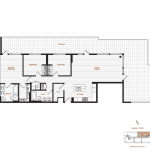 Livingstone House by Intercorp Projects Ltd. Floor Plan 602 3 Bedroom+Flex